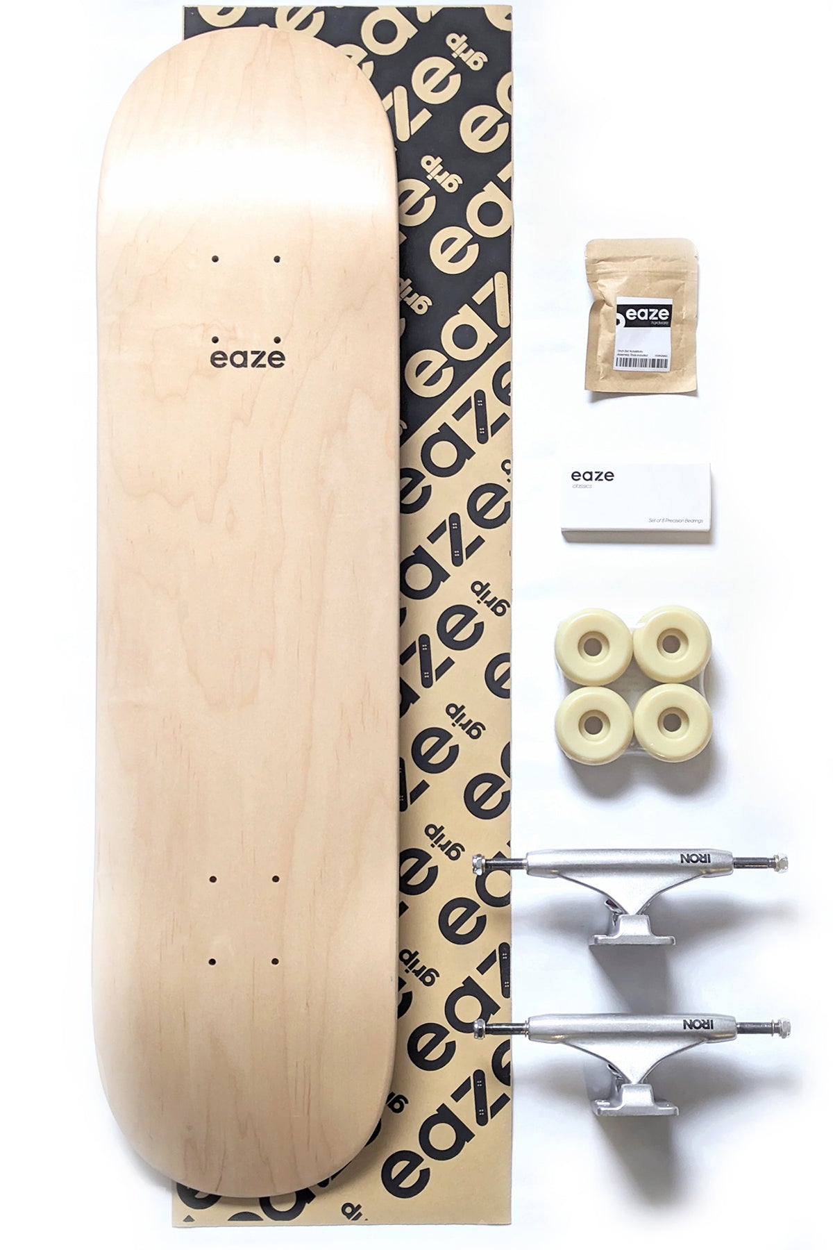 EAZE Complete Skateboard-Set (Natural-Series-Blank)